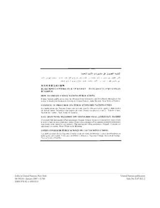 Litho in United Nations, New York   United Nations publication
06-59216—January 2007­—5,7­60             Sales No. E.07­.II.C.2
ISBN 97­8-92-1-109153-3
 