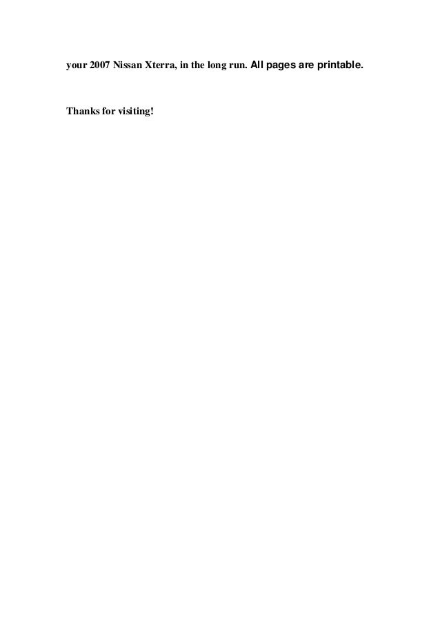 2001 nissan frontier service manual free download 2001 nissan frontier service manual free download