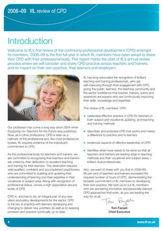 IfL review of CPD 2008-09 | PDF