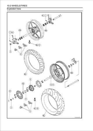 10-2 WHEELS/TIRES
Exploded View
 