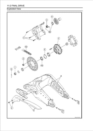 11-2 FINAL DRIVE
Exploded View
 