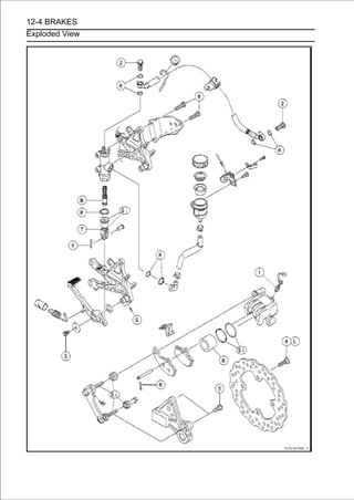 12-4 BRAKES
Exploded View
 