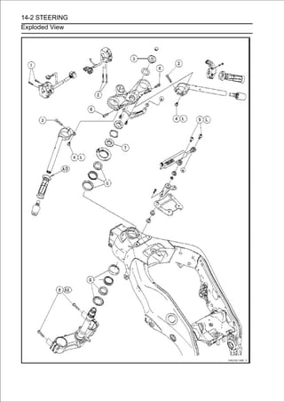 14-2 STEERING
Exploded View
 