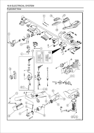 16-8 ELECTRICAL SYSTEM
Exploded View
 