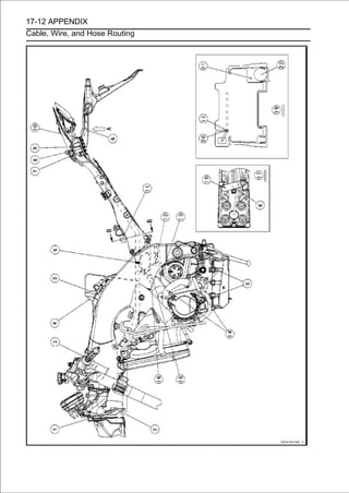 17-12 APPENDIX
Cable, Wire, and Hose Routing
 