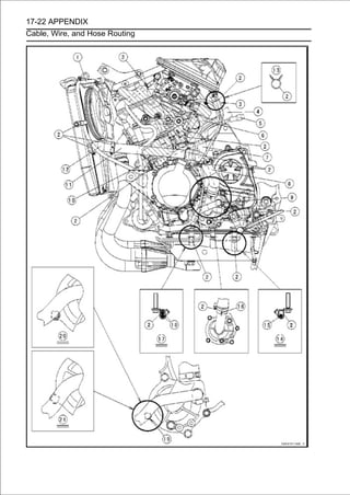 17-22 APPENDIX
Cable, Wire, and Hose Routing
 