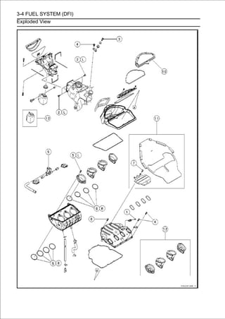 3-4 FUEL SYSTEM (DFI)
Exploded View
 