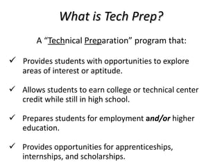 Career and Technical Education Overview PP for Parents - Guidance ...
