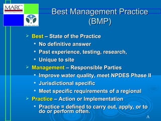 Bmp Implementation MARC BMP Manual Training Module 2 | PPT