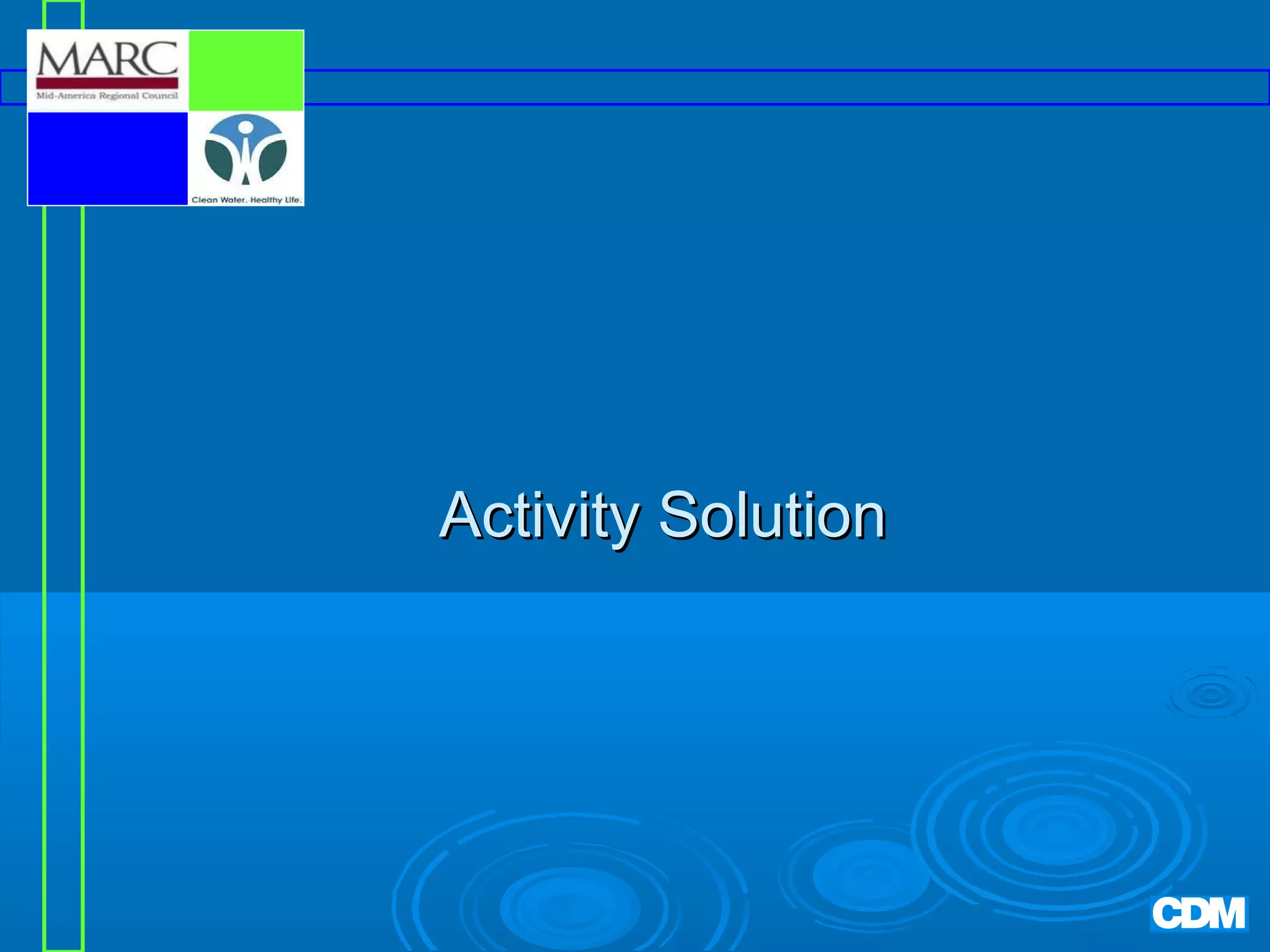 Activity Solution

 