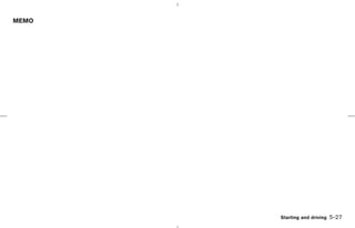 MEMO




                                Starting and driving   5-27



       ੬ 07.7.25/Z33-D/V5.0 ੭
 