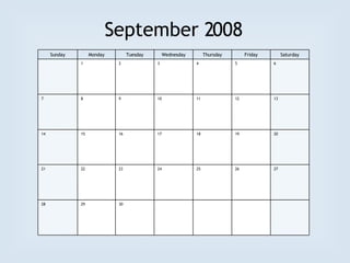 2008 Calendar | PPT