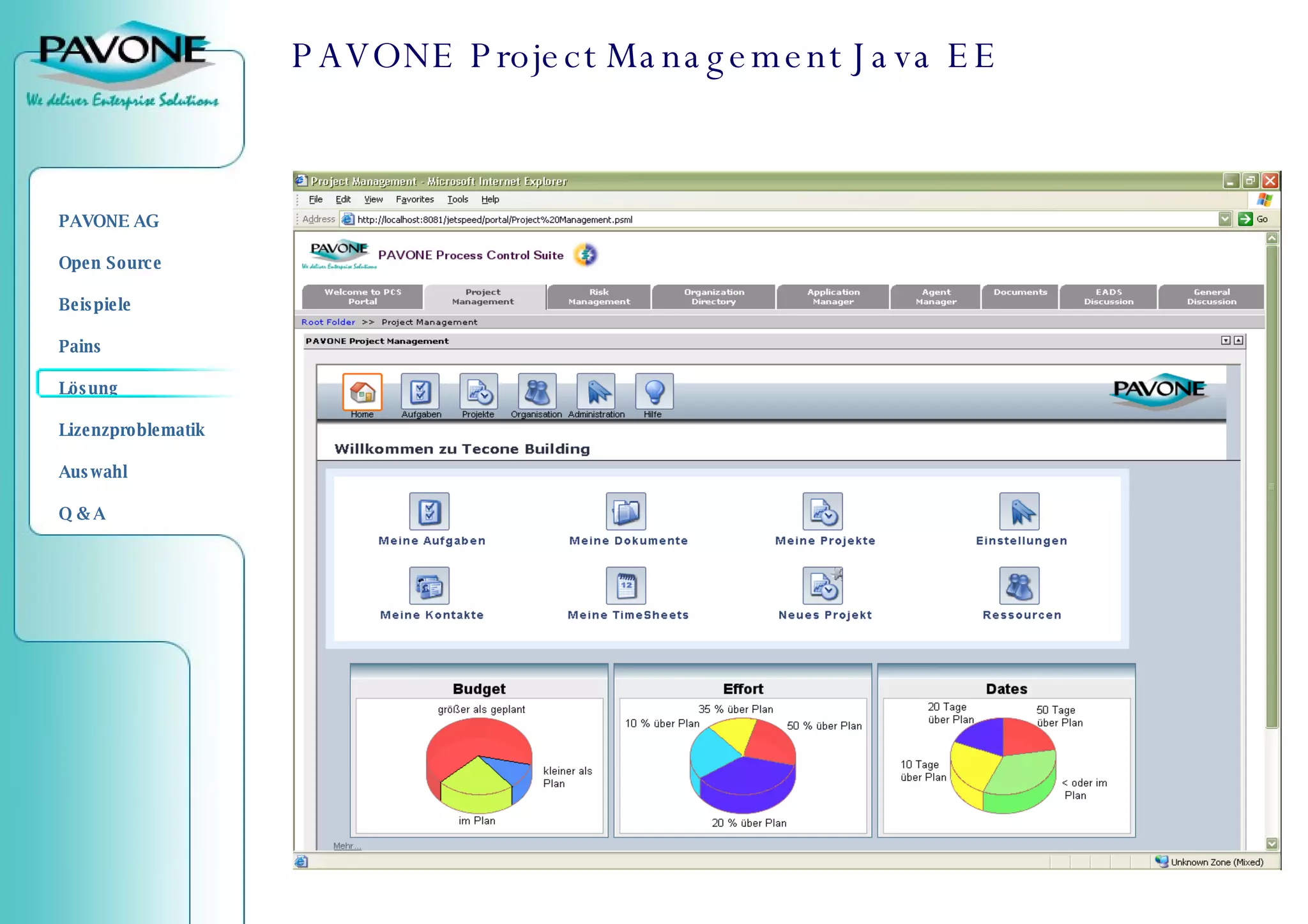 PAVONE Project Management Java EE 