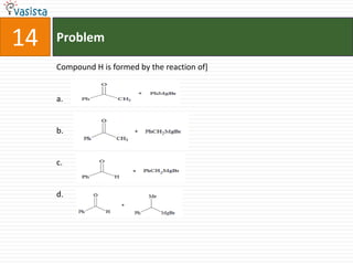 Problem14Compound H is formed by the reaction of]a.b.c.d.