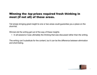 2008 JC Planning Awards Virtual Training