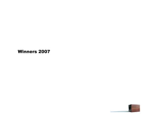 2008 JC Planning Awards Virtual Training