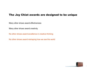 2008 JC Planning Awards Virtual Training