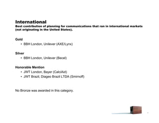2008 JC Planning Awards Virtual Training