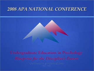 2008 APA NATIONAL CONFERENCE 