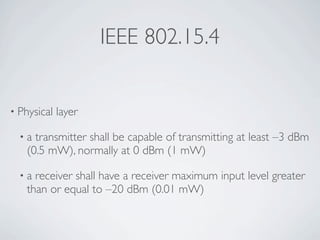 Wireless Communication And Mobile Network - ZigBee