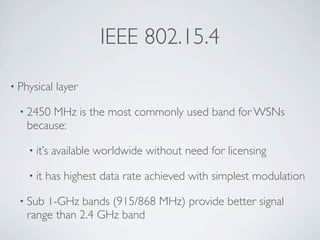 Wireless Communication And Mobile Network - ZigBee