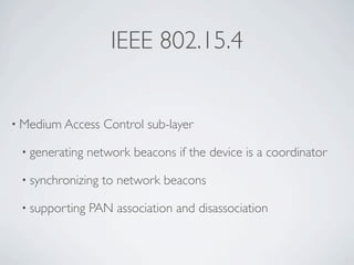 Wireless Communication And Mobile Network - ZigBee