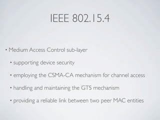 Wireless Communication And Mobile Network - ZigBee