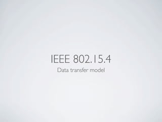 Wireless Communication And Mobile Network - ZigBee