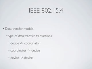Wireless Communication And Mobile Network - ZigBee