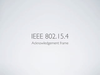 Wireless Communication And Mobile Network - ZigBee