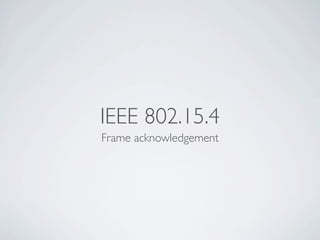 Wireless Communication And Mobile Network - ZigBee