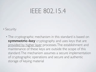 Wireless Communication And Mobile Network - ZigBee