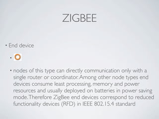 Wireless Communication And Mobile Network - ZigBee