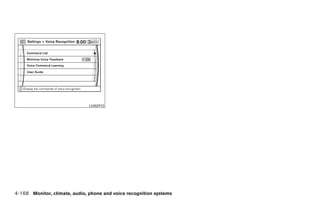 LHA0910




4-168 Monitor, climate, audio, phone and voice recognition systems




                                                               ੬ REVIEW COPY—2008 Pathfinder (pat)
                                                               Owners Manual—USA_English (nna)
                                                               10/01/07—debbie ੭
 