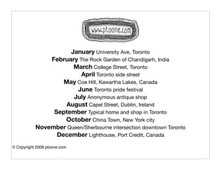 2008 ptoone city scenes calendar 