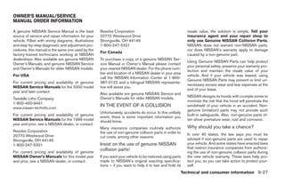 2008 QUEST OWNER'S MANUAL