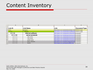 Content Inventory 