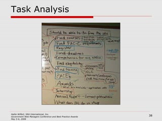Task Analysis 