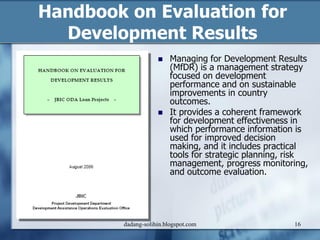 Bibliography for Evaluation of Development Performance | PDF