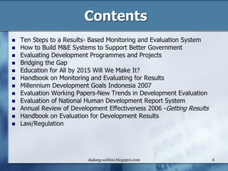 Bibliography for Evaluation of Development Performance | PDF
