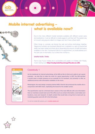20080104   iab mobile advertising report