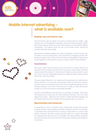 20080104   iab mobile advertising report