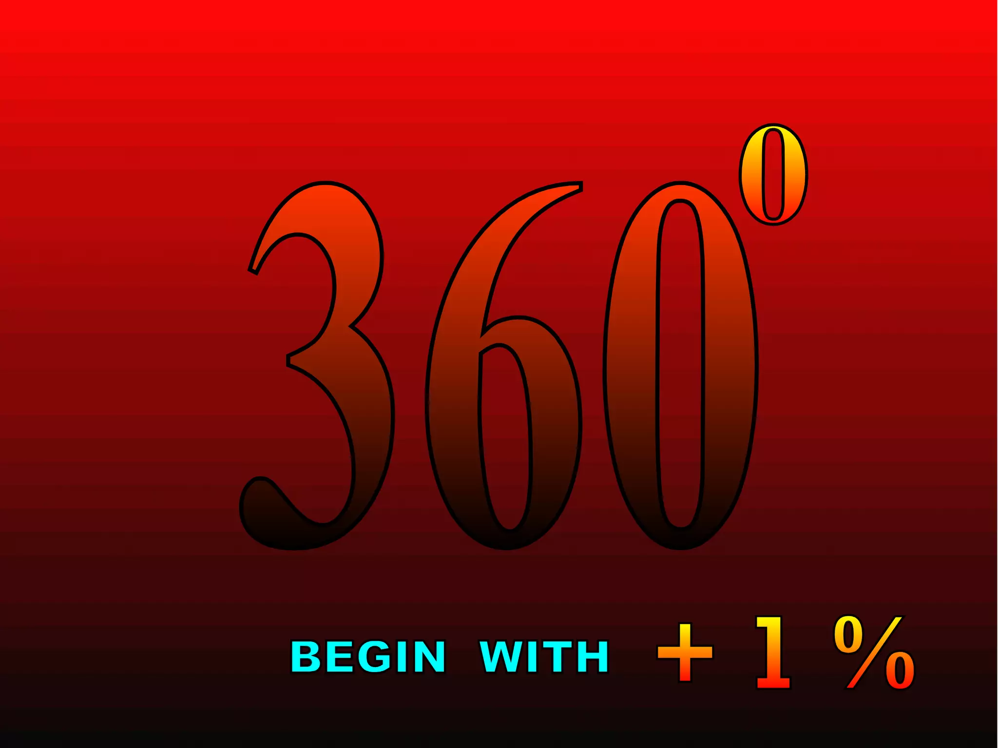 360 0 BEGIN  WITH  + 1 % 