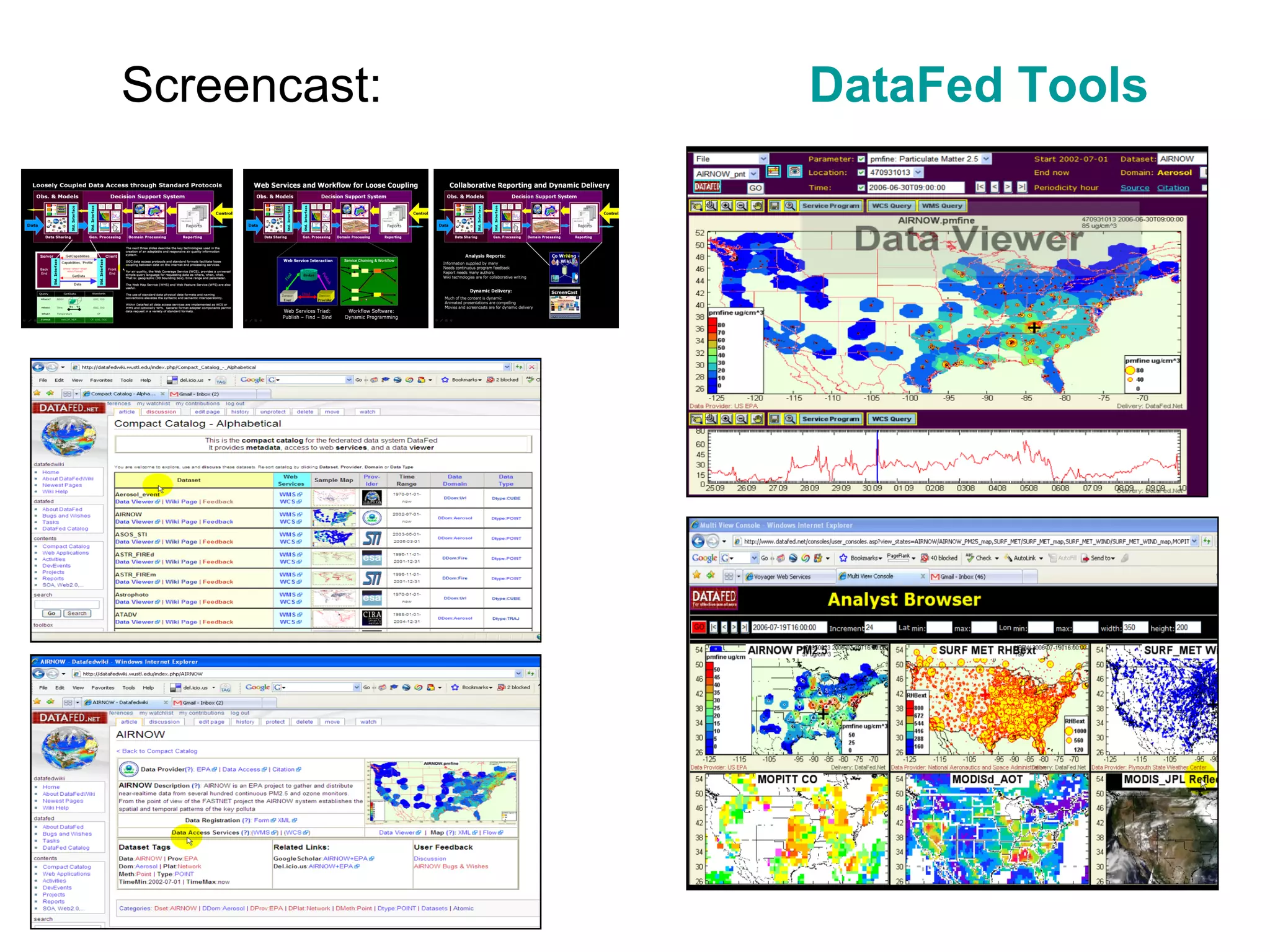 Screencast:  DataFed  Tools 