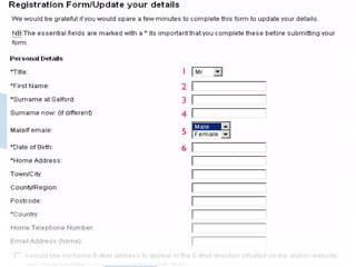 ลำดับการเลื่อนใน แบบฟอร์ม 