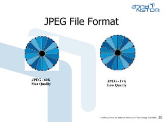 JPEG File Format JPEG - 19K Low Quality JPEG - 60K Max Quality 