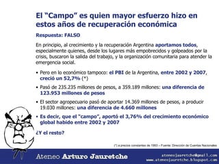 Las retenciones a las exportaciones y el conflicto del "Campo" | PPT