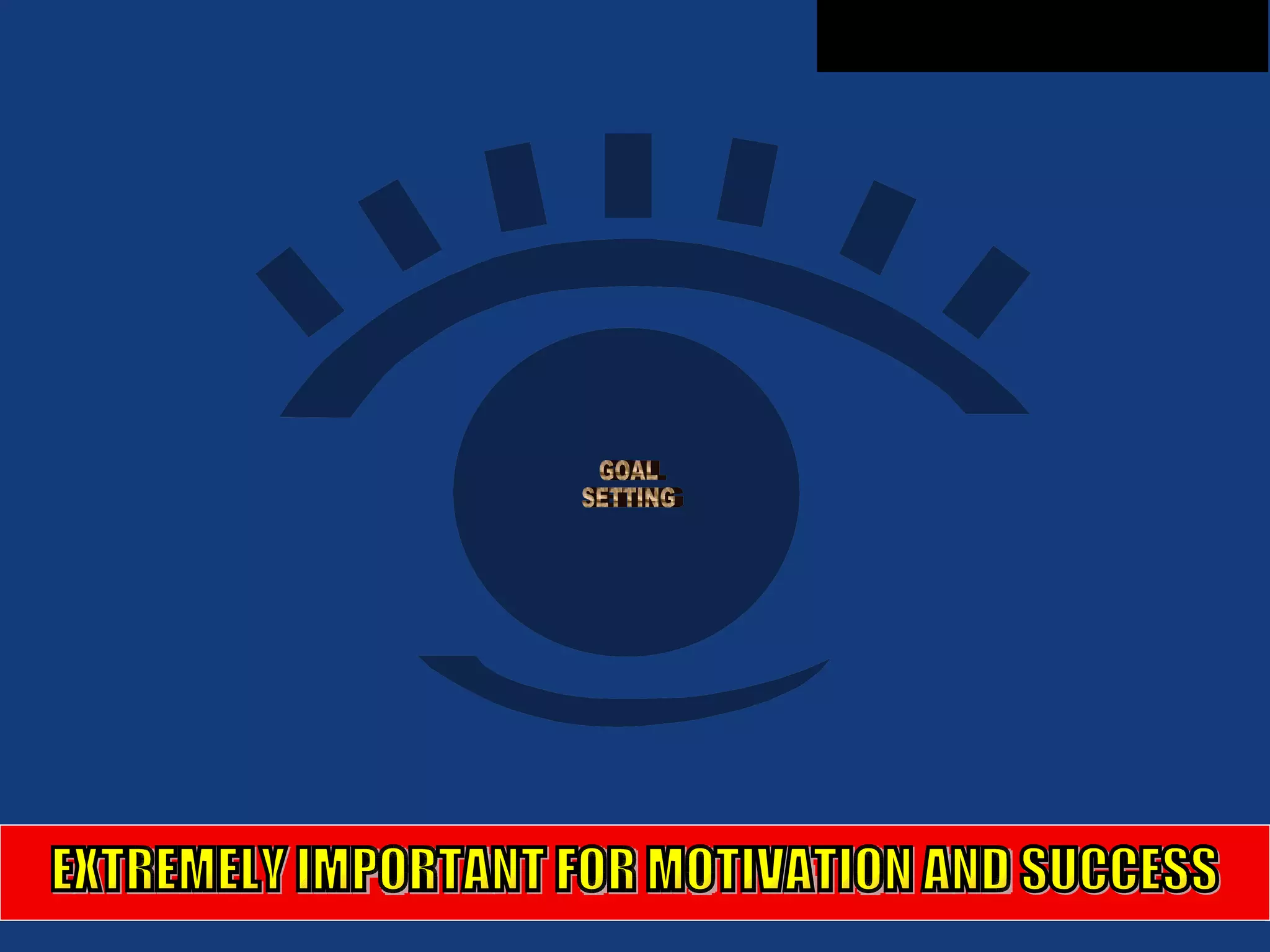 GOAL SETTING EXTREMELY IMPORTANT FOR MOTIVATION AND SUCCESS 