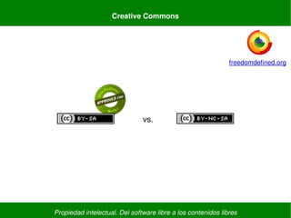 Propiedad intelectual. Del software libre a los contenidos libres