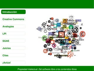Propiedad intelectual. Del software libre a los contenidos libres